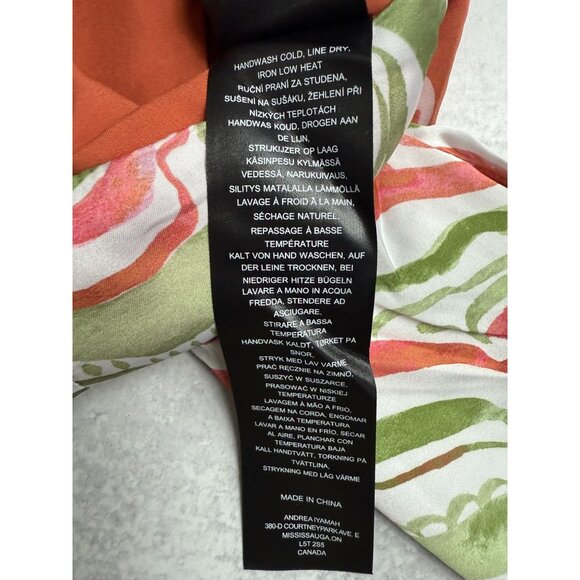 Andrea Iyamah Behati Crop Top Coral Green Balloon Sleeves - Picture 8 of 12